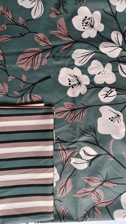 Pine Green Luxury Cotton Bedsheet