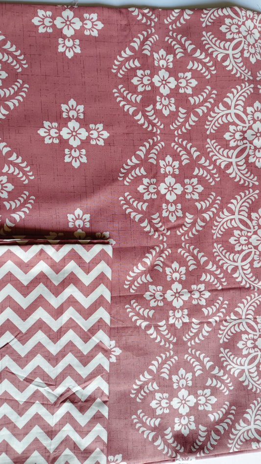 Tea Pink Luxury Cotton Bedsheet