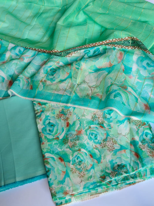 3 Piece Aqua Green Lawn