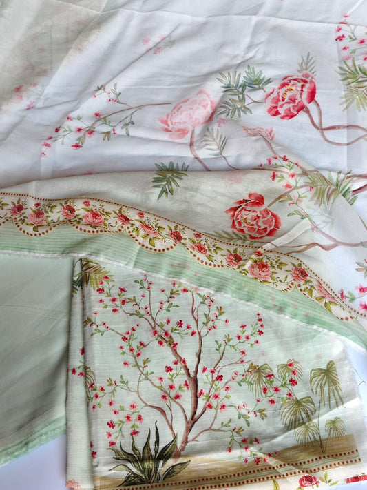 3 Piece Mint Green Lawn