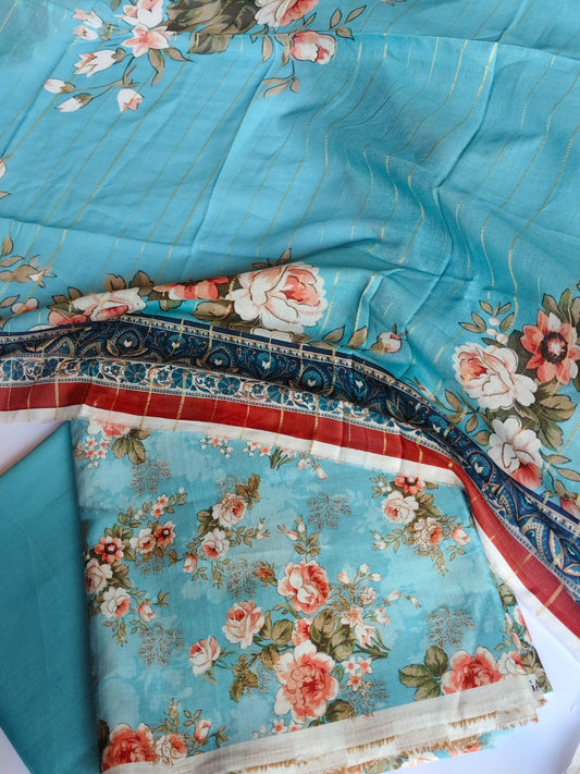 3 piece Ocean Blue Lawn